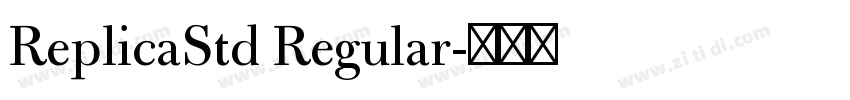 ReplicaStd Regular字体转换